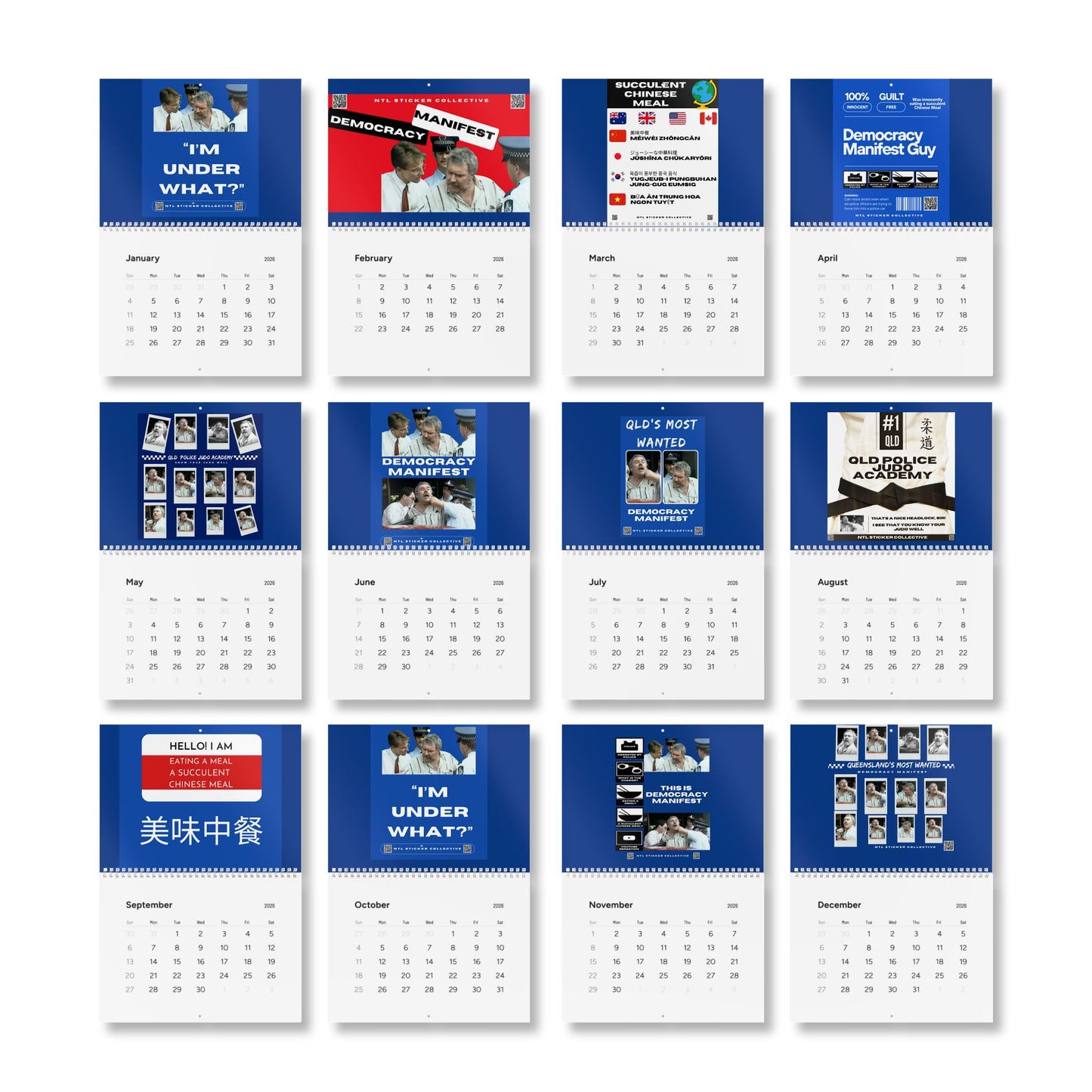 NEW | 2026 Democracy Manifest Wall Calendar