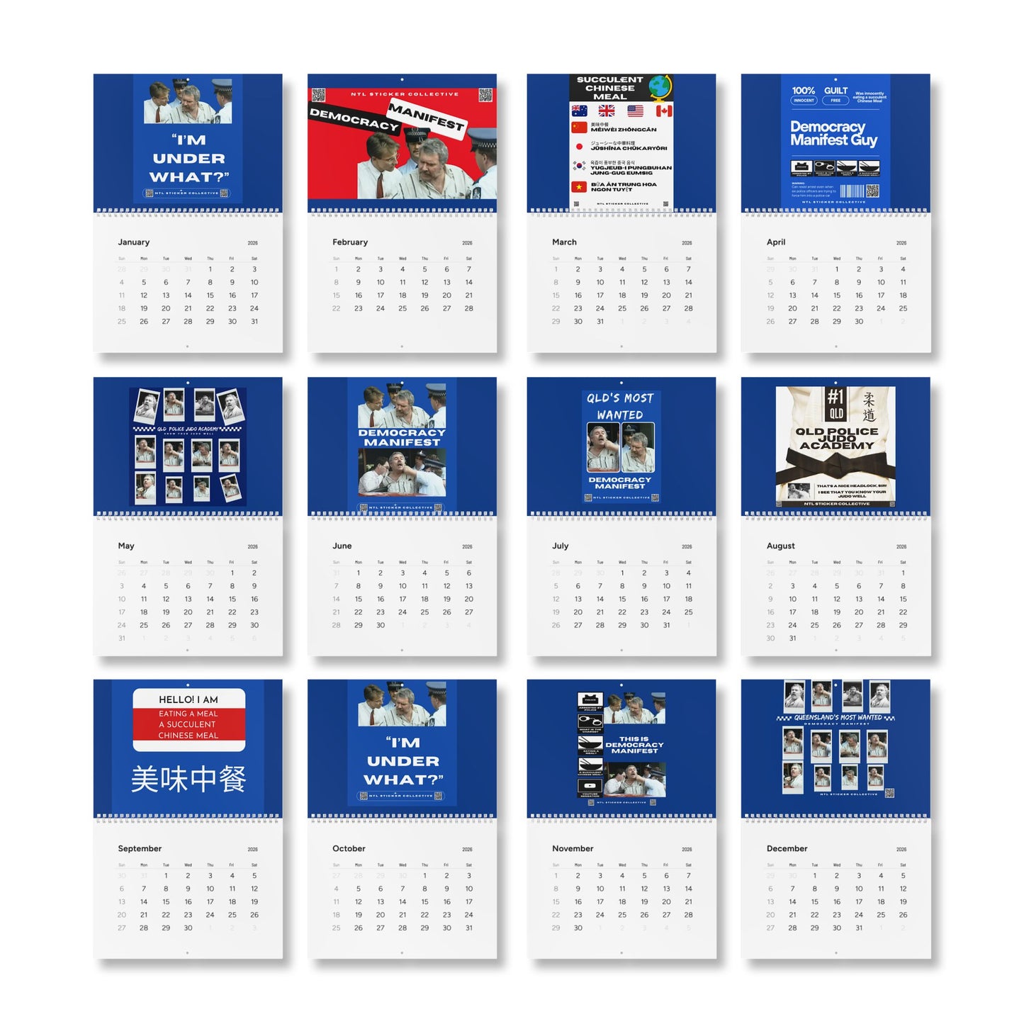 NEW | 2026 Democracy Manifest Wall Calendar