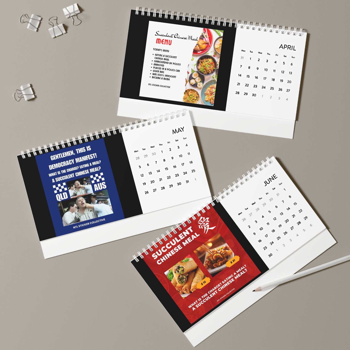 2025 Desk Calendar | Version Bravo