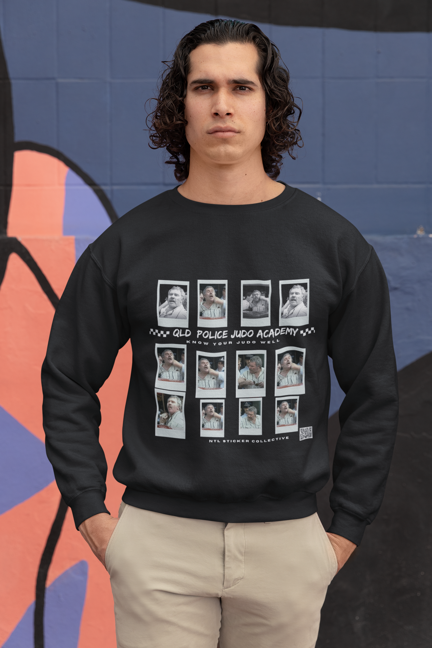 NEW | Queensland Police Judo Academy Photoboard | Black | Gildan Unisex Sweatshirt