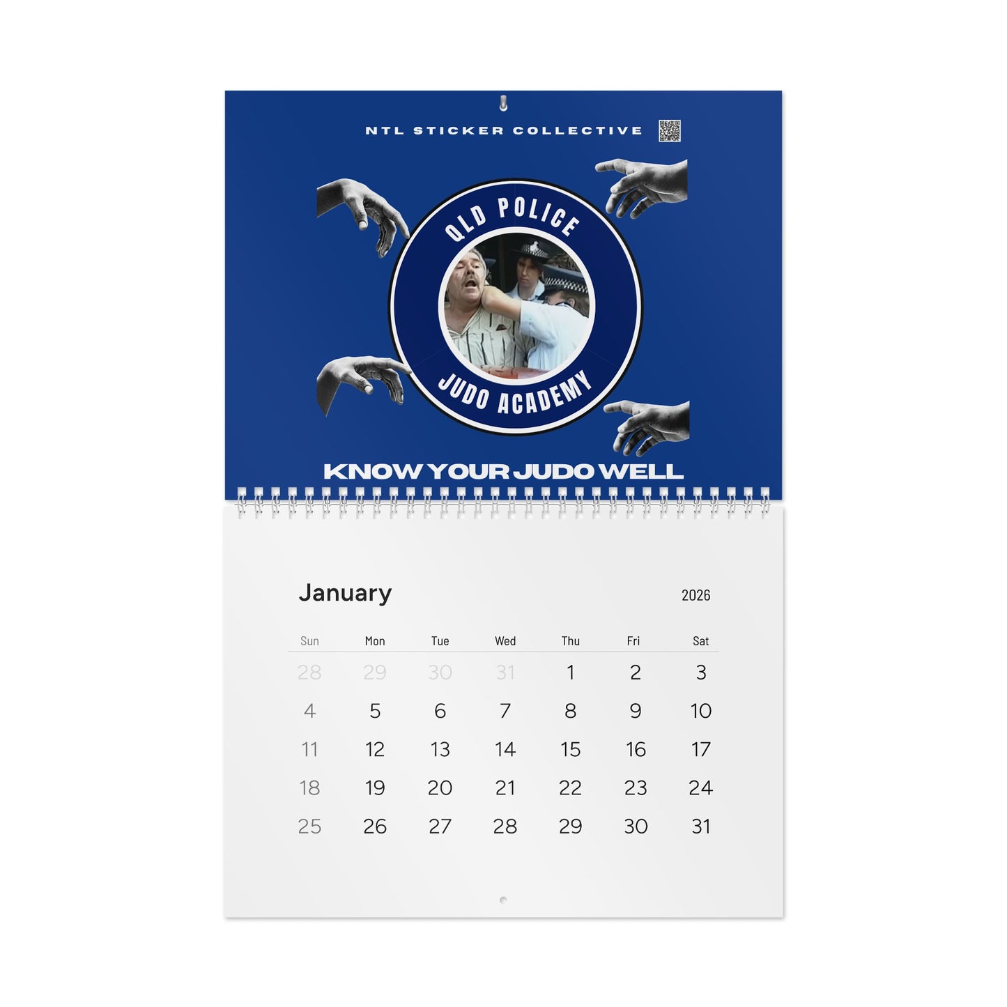 Queensland Judo Academy 2026 Wall Calendar