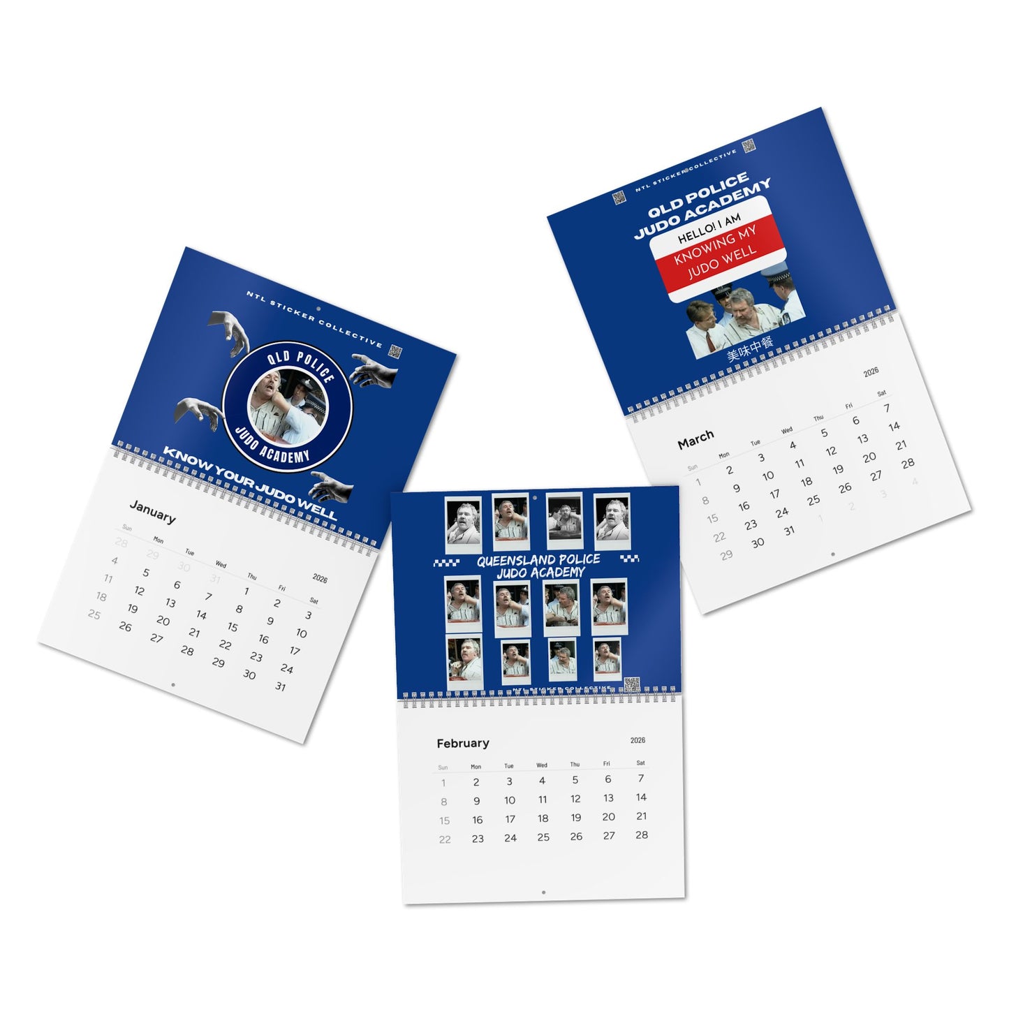 Queensland Judo Academy 2026 Wall Calendar