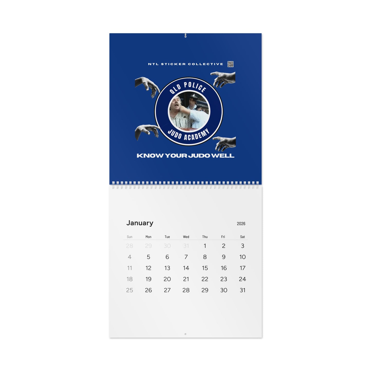 Queensland Judo Academy 2026 Wall Calendar