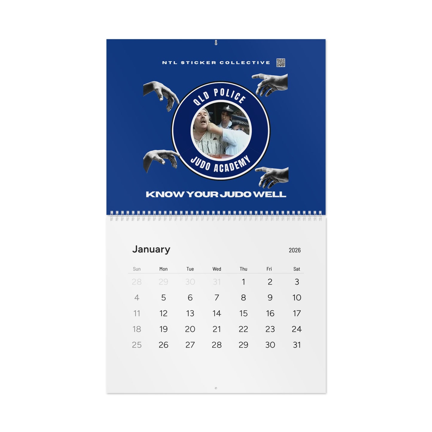 Queensland Judo Academy 2026 Wall Calendar