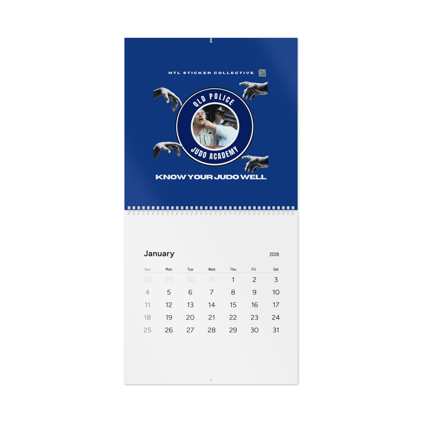 Queensland Judo Academy 2026 Wall Calendar