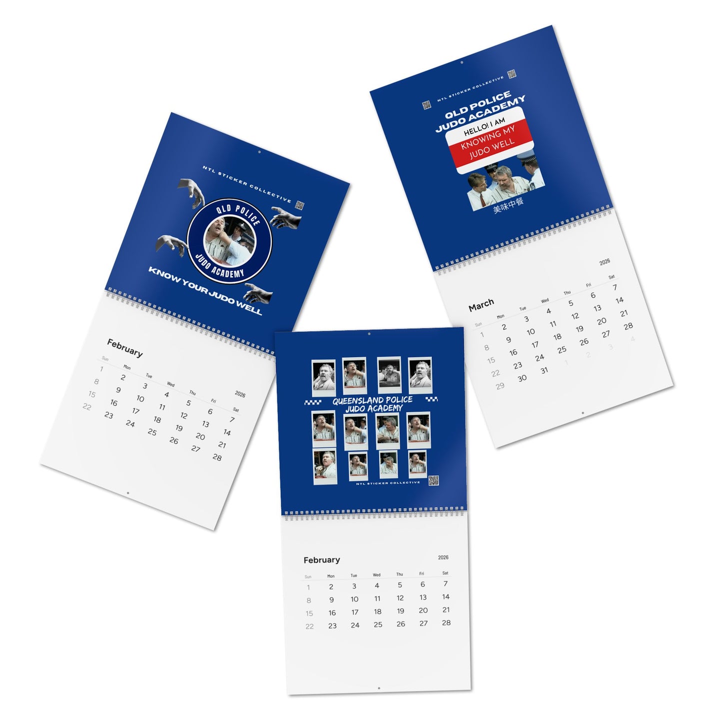 Queensland Judo Academy 2026 Wall Calendar