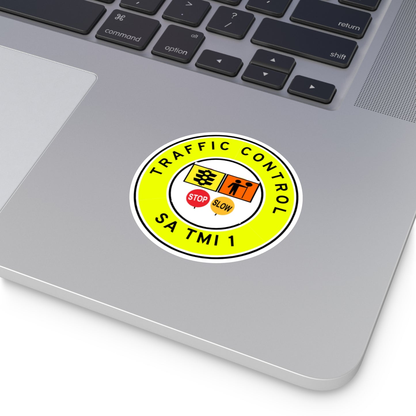 SA Traffic Control | TMI 1 | Hard Hat Sticker | All Symbolics | Yellow