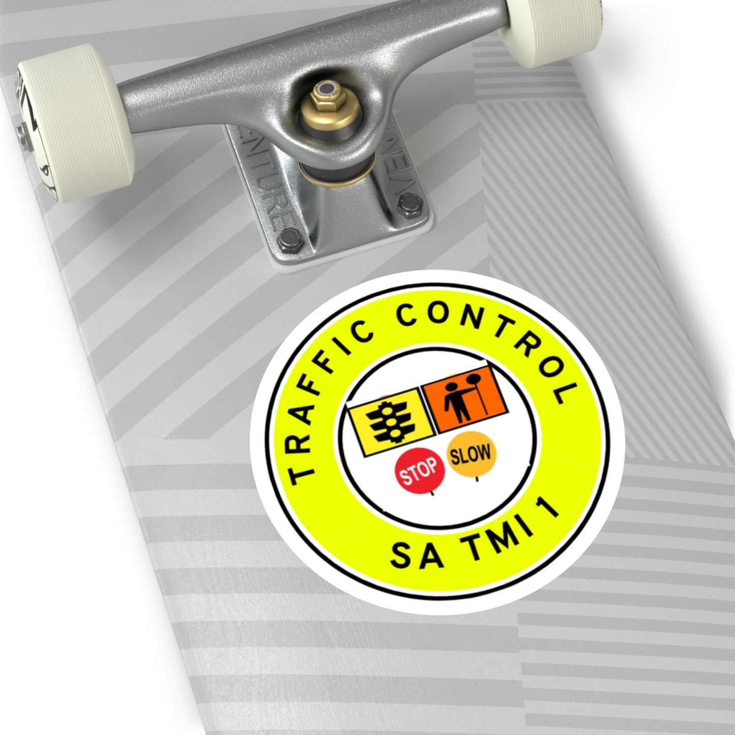 SA Traffic Control | TMI 1 | Hard Hat Sticker | All Symbolics | Yellow