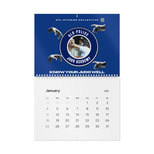 Queensland Judo Academy 2026 Wall Calendar