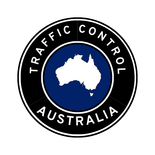 Australian Traffic Control Hard Hat Sticker Australia Map Black