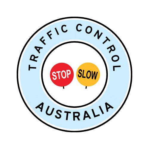 Australia | Traffic Control | All States | Hard Hat Sticker | Stop/Slow | NSW Blue