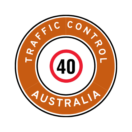 Australia | Traffic Control | All States | Hard Hat Sticker | 40kph Sign | NT Orange
