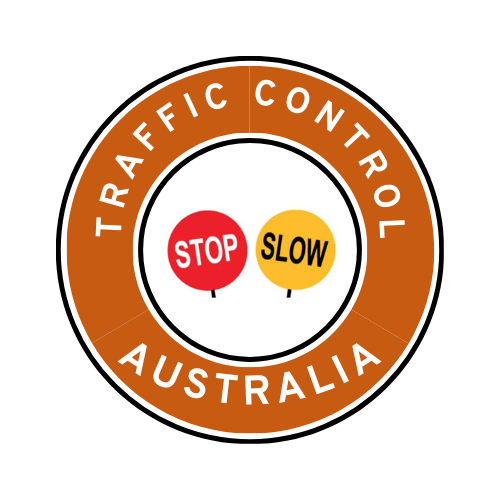 Australia | Traffic Control | All States | Hard Hat Sticker | Stop/Slow | NT Orange