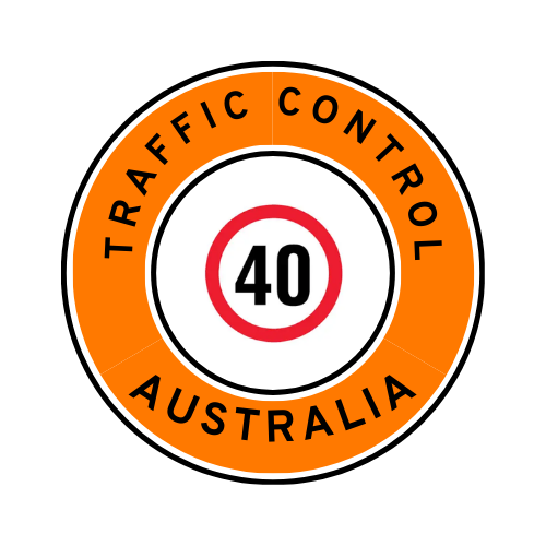 Australia | Traffic Control | All States | Hard Hat Sticker | 40kph Sign | Orange