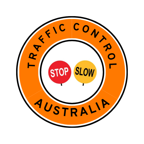 Australia | Traffic Control | All States | Hard Hat Sticker | Stop/Slow | Orange