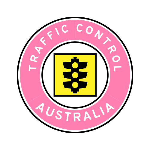 Australia | Traffic Control | All States | Hard Hat Sticker | Traffic Light | Pink