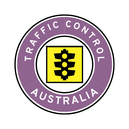 Australia | Traffic Control | All States | Hard Hat Sticker | Traffic Light | Purple