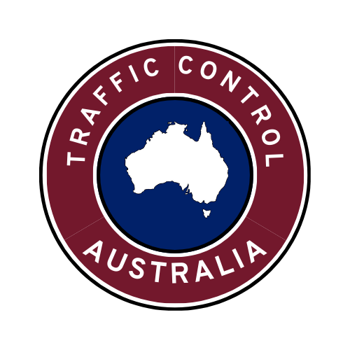 Australia | Traffic Control | All States | Hard Hat Sticker | Australia Map | QLD Maroon