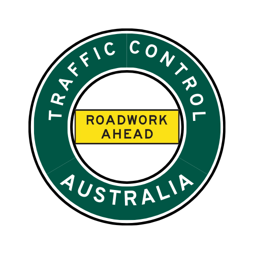 Australia | Traffic Control | All States | Hard Hat Sticker | Roadwork Ahead | TAS Green