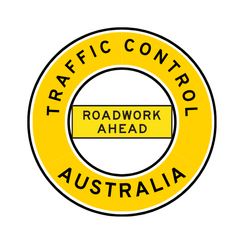 Australia | Traffic Control | All States | Hard Hat Sticker | Roadwork Ahead | WA Yellow