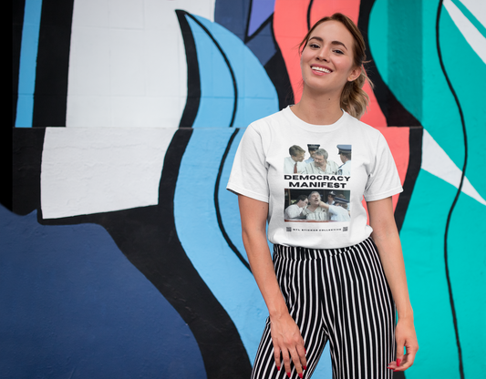 NEW | Double Window | Democracy Manifest | White | Gildan Unisex Short Sleeve Shirt