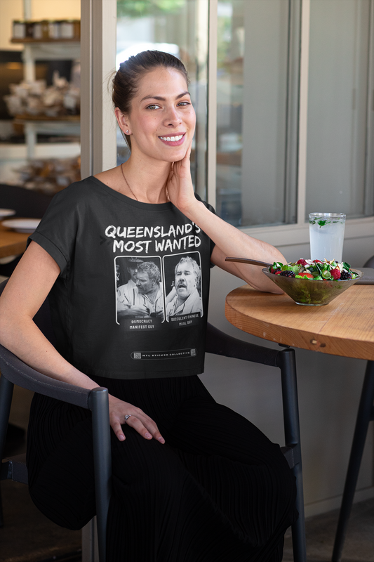 NEW | Queensland's Most Wanted Mugshots | Black | Gildan Unisex Short Sleeve Shirt