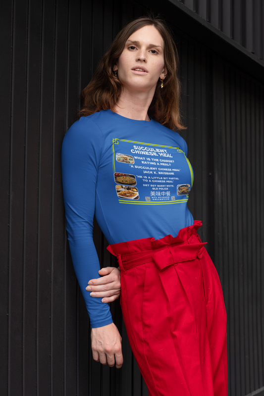 NEW | A Succulent Chinese Meal Review | Blue | Gildan Unisex Long Sleeve Shirt