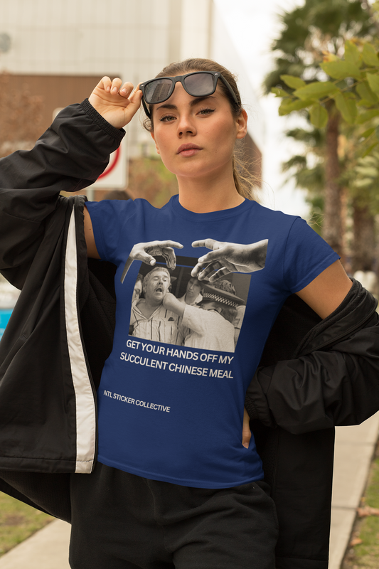 Get Your Hands Off My Succulent Chinese Meal | Navy | Unisex Gildan Heavy Cotton Tee