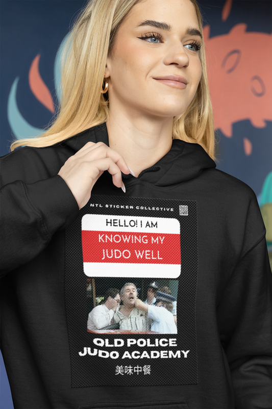 NEW | Queensland Police Judo Academy | HELLO | Know Your Judo Well | Black | Unisex Gildan Hoodie