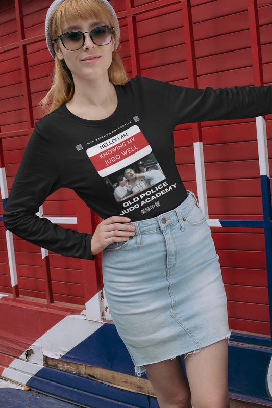 NEW | Queensland Police Judo Academy | HELLO | Know Your Judo Well | Black | Gildan Unisex Long Sleeve Shirt