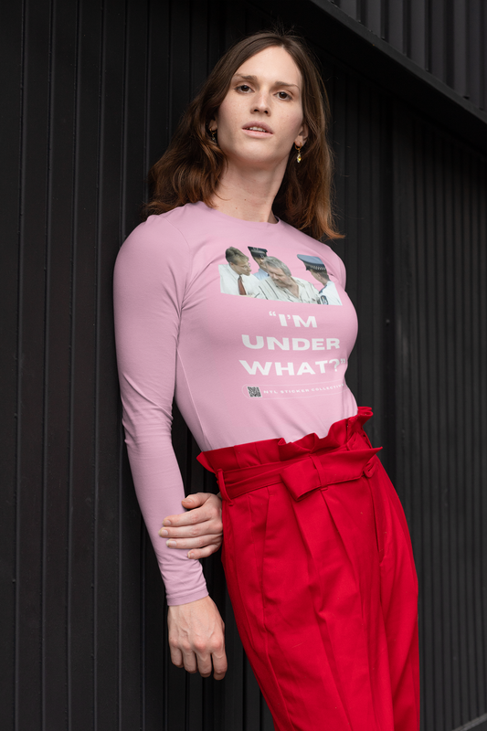 NEW | "I'm Under What?" | Pink | Gildan Unisex Long Sleeve Shirt