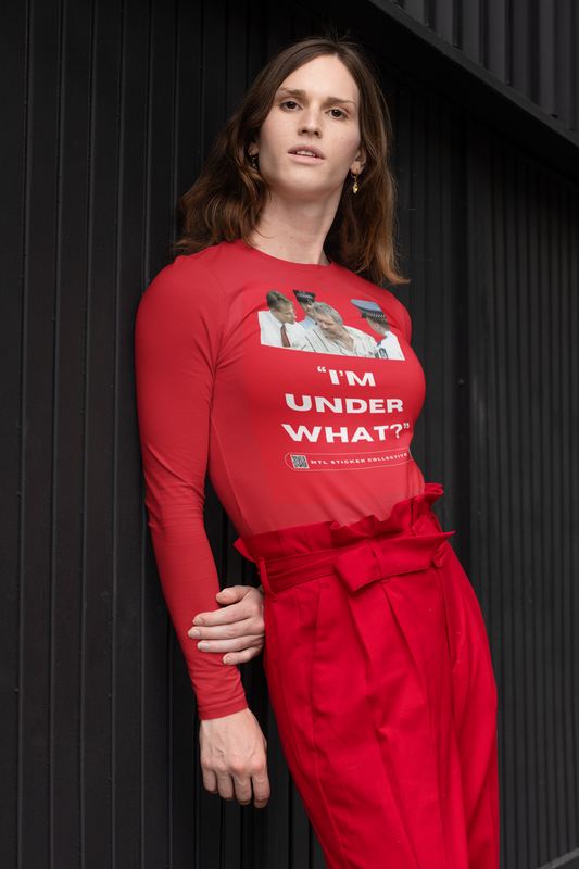 NEW | "I'm Under What?" | Red | Gildan Unisex Long Sleeve Shirt