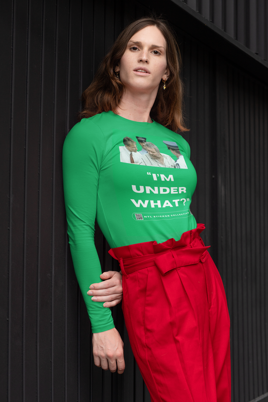 NEW | "I'm Under What?" | Irish Green | Gildan Unisex Long Sleeve Shirt