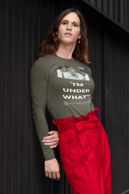 NEW | "I'm Under What?" | Military Green | Gildan Unisex Long Sleeve Shirt