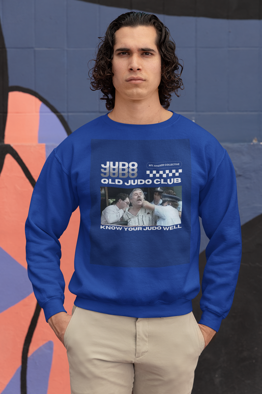 Queensland Police Judo Academy | J-U-D-O | Gildan Unisex Crew Neck Sweatshirt