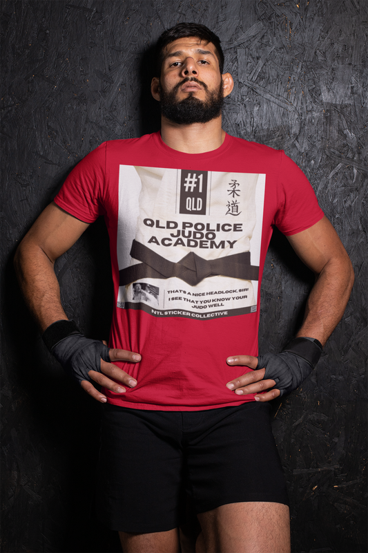 NEW | Queensland Police Judo Academy Judo Belts | Red | Gildan Unisex Short Sleeve Shirt