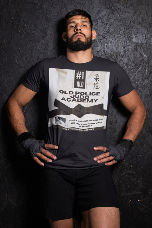 NEW | Queensland Police Judo Academy Judo Belts | Black | Gildan Unisex Short Sleeve Shirt