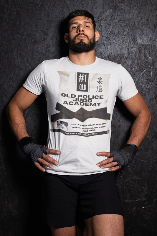 NEW | Queensland Police Judo Academy Judo Belts | White | Gildan Unisex Short Sleeve Shirt