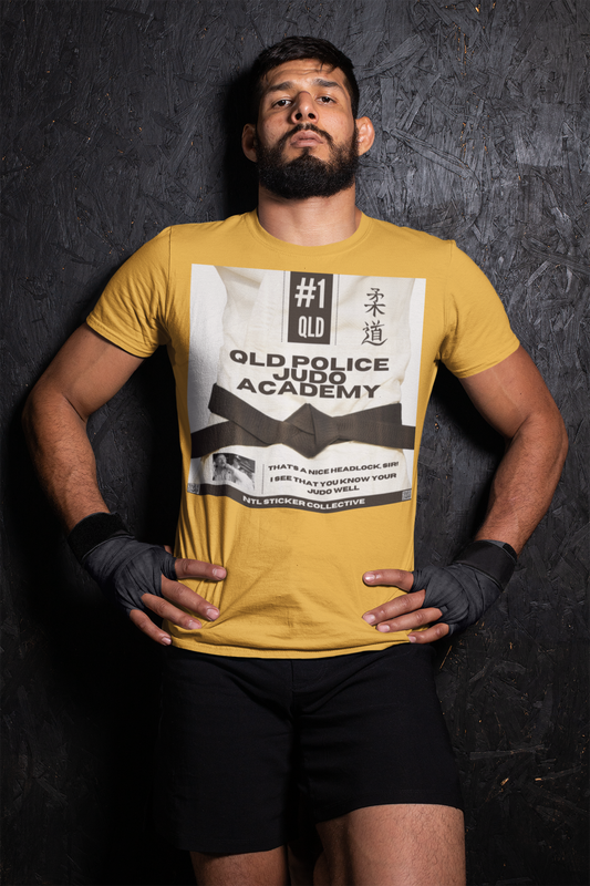 NEW | Queensland Police Judo Academy Judo Belts | Yellow | Gildan Unisex Short Sleeve Shirt