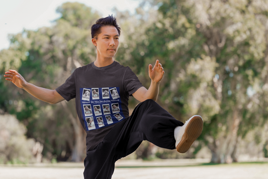 Queensland Judo Club Photoboard | Black/Blue | Gildan Unisex Heavy Cotton Tee