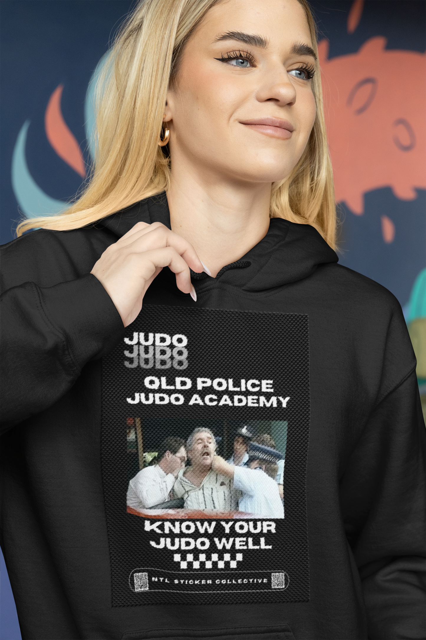NEW | Queensland Police Judo Academy | J-U-D-O | Know Your Judo Well | Black | Unisex Gildan Hoodie
