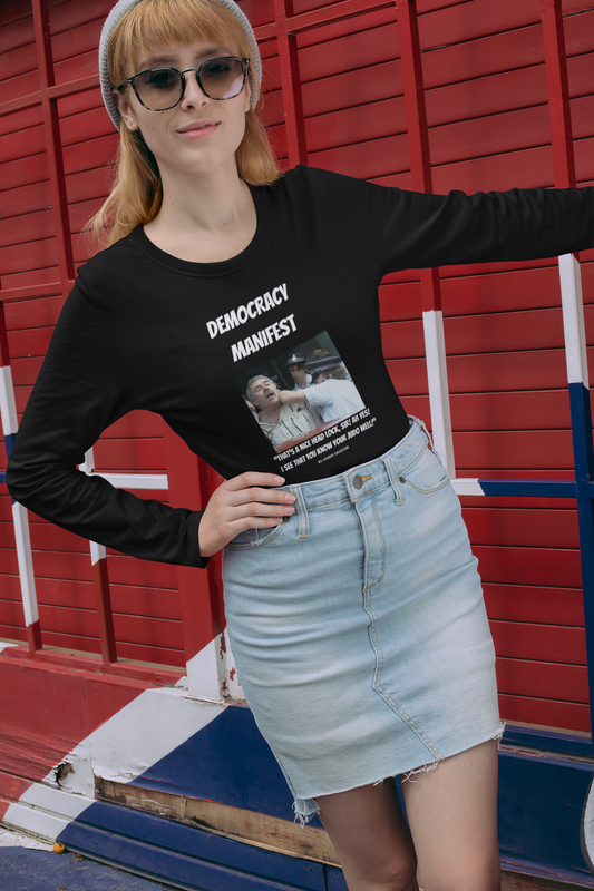 Full Judo Quote | Democracy Manifest | Gildan Unisex Long Sleeve Shirt