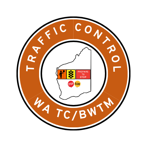 WA Traffic Control | TC, BWTM | Hard Hat Sticker | All Symbolics | NT Orange