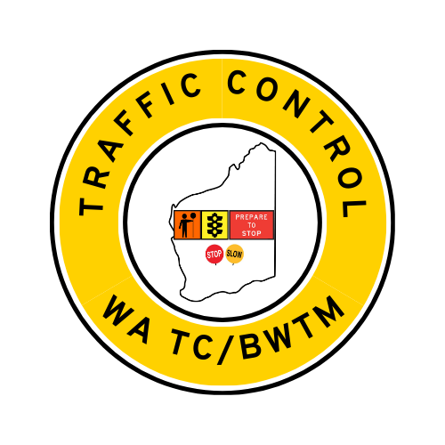 WA Traffic Control | TC, BWTM | Hard Hat Sticker | All Symbolics | WA Yellow