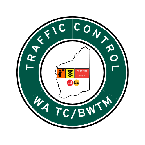 WA Traffic Control | TC, BWTM | Hard Hat Sticker | All Symbolics | TAS Green