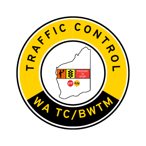 WA Traffic Control | TC, BWTM | Hard Hat Sticker | All Symbolics | WA Yellow/Black