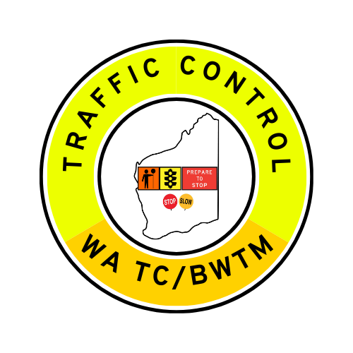 WA Traffic Control | TC, BWTM | Hard Hat Sticker | All Symbolics | Yellow/WA Yellow