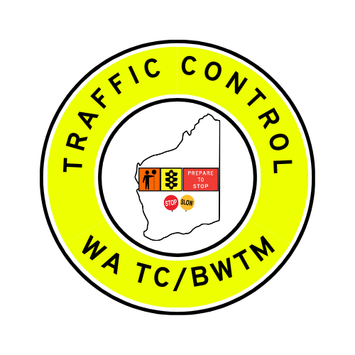 WA Traffic Control | TC, BWTM | Hard Hat Sticker | All Symbolics | Yellow