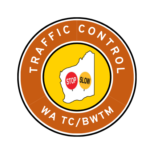 WA Traffic Control | TC, BWTM | Hard Hat Sticker | Stop/Slow | NT Orange