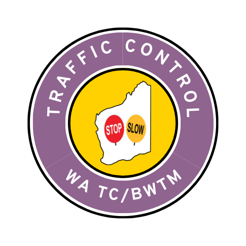 WA Traffic Control | TC, BWTM | Hard Hat Sticker | Stop/Slow | Purple